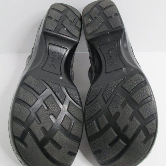 B.O.C. Born of Concept Gray Peggy Crocodile Print Slip-On Clogs Size 7.5/38.5 - Picture 12 of 16